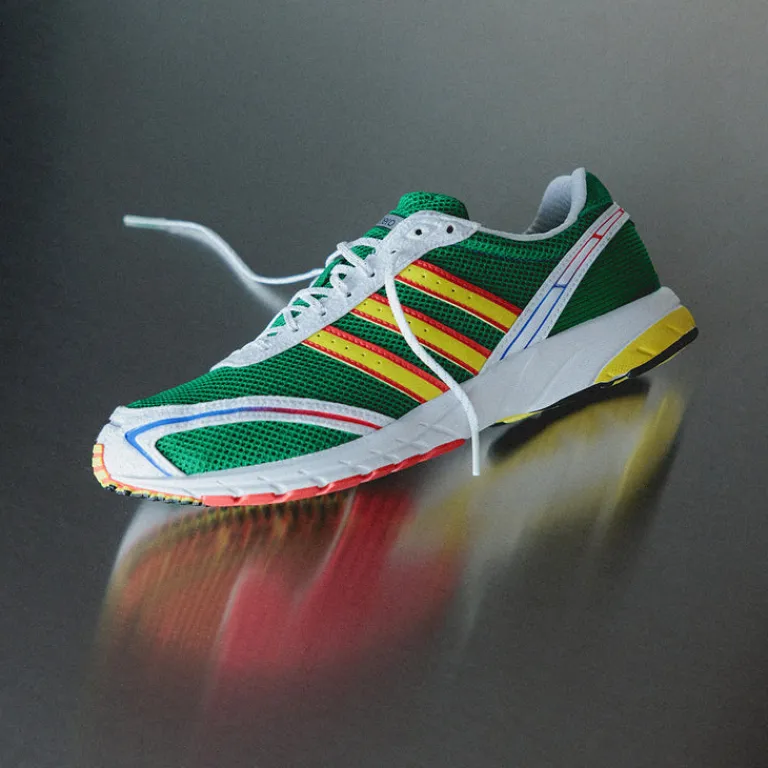 Adidas Sneakers Végétaliens*Adizero Adios OG Green / Cloud White / Bright Red
