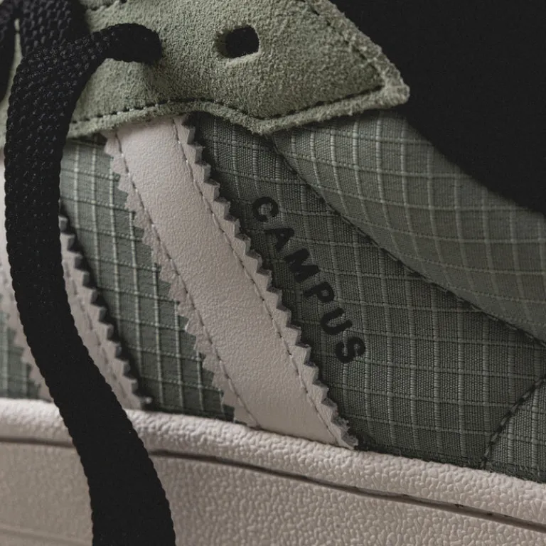 Adidas Sneakers En Cuir|Chunky Sneakers*Campus 00s Silver Green / Crystal White / Core Black