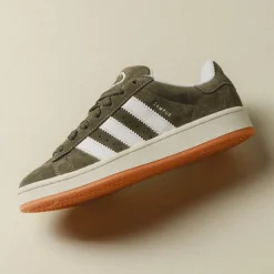 Adidas Sneakers En Cuir|Chunky Sneakers*Campus 00s Olive Strata / Cloud White / Off White
