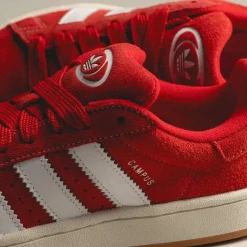 Adidas Sneakers En Cuir|Chunky Sneakers*Campus 00s Better Scarlet / Cloud White / Off White