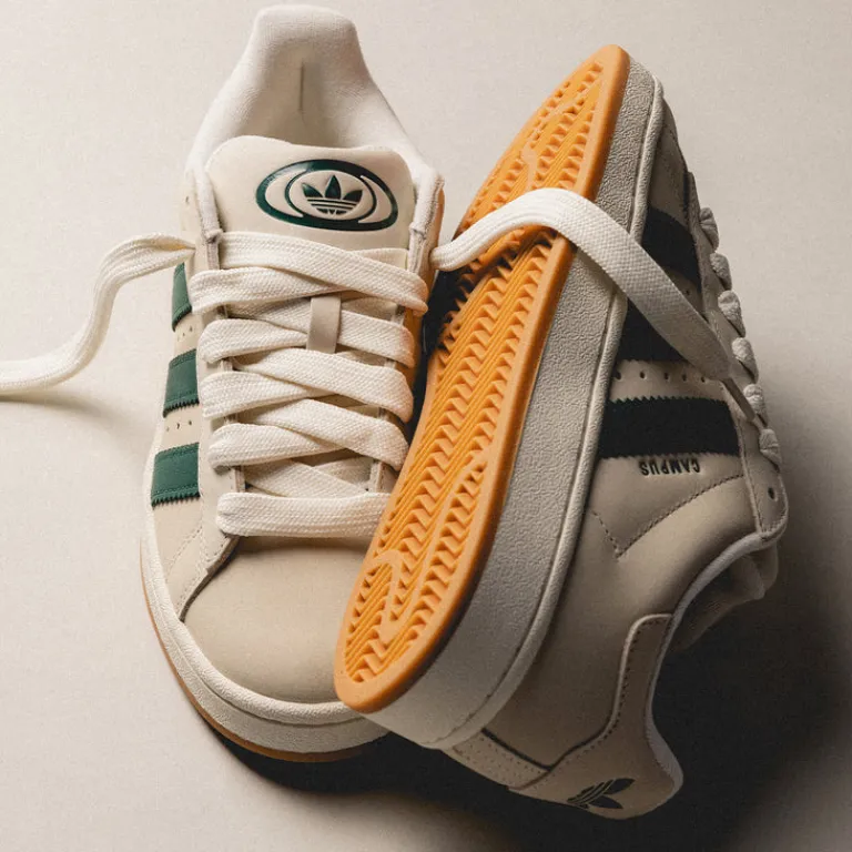 Adidas Chunky Sneakers*Campus 00s Cream White / Collegiate Green / Off White