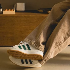 Adidas Sneakers En Cuir|Chunky Sneakers*Campus 00s W Crystal White / Core White / Collegiate Green