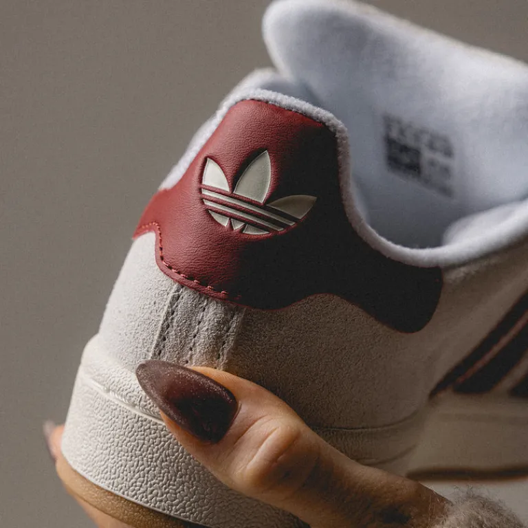Adidas Sneakers En Cuir|Chunky Sneakers*Campus 00s W Crystal White / Chalk White / Preloved Ruby