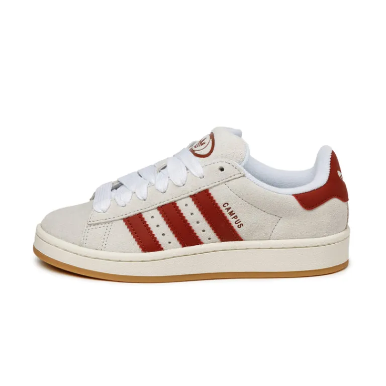 Adidas Sneakers En Cuir|Chunky Sneakers*Campus 00s W Crystal White / Chalk White / Preloved Ruby