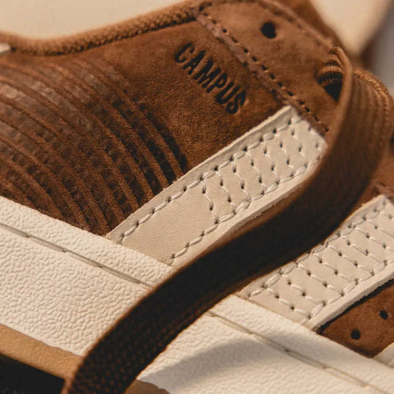 Adidas Sneakers En Cuir|Chunky Sneakers*Campus 00s W Preloved Brown / Crystal White / Cream White