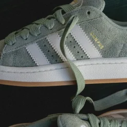 Adidas Sneakers En Cuir|Chunky Sneakers*Campus 00s W Silver Green / Off White / Gum 3