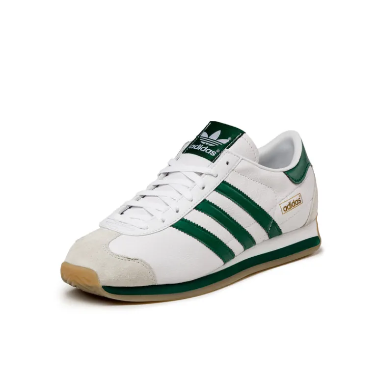 Adidas Sneakers En Cuir|Baskets Décontractées Terrace*Country Japan Footwear White / Core Green / Crystal White