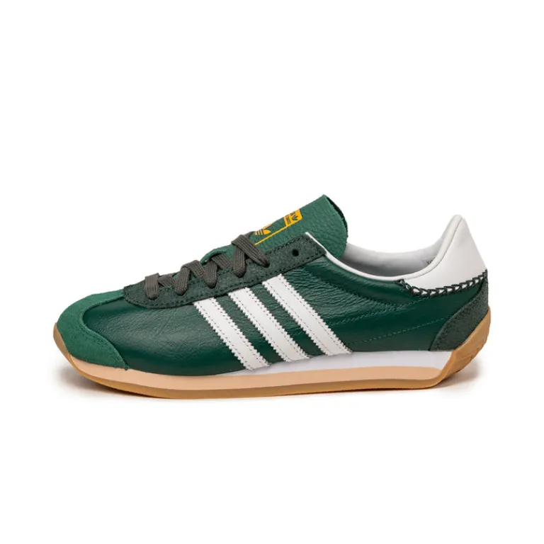 Adidas Sneakers En Cuir|Baskets Décontractées Terrace*Country OG W Collegiate Green / Footwear White / Shadow Green