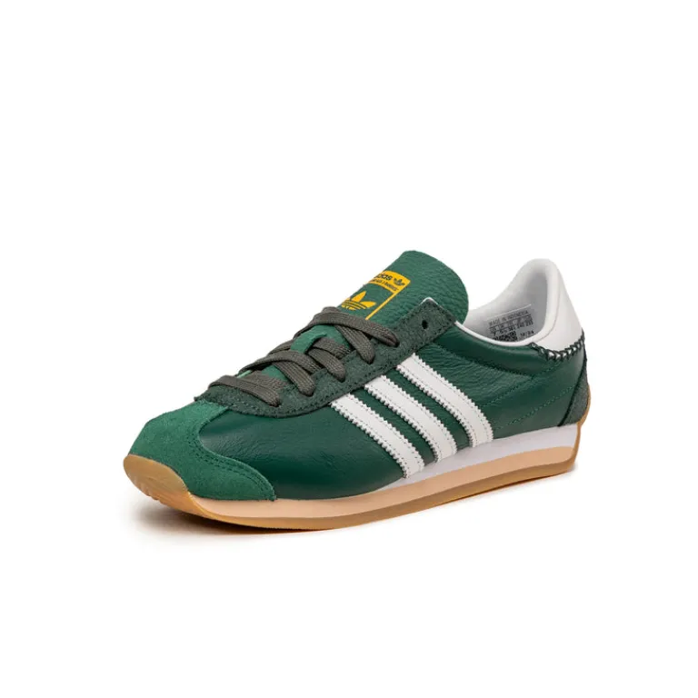 Adidas Sneakers En Cuir|Baskets Décontractées Terrace*Country OG W Collegiate Green / Footwear White / Shadow Green