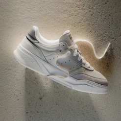 Adidas Sneakers En Cuir|Baskets Décontractées Terrace*Court Finale Chalk White / Grey Three / Chalk White