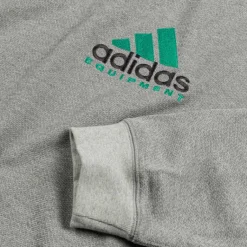 Adidas Pullover*EQT Reflective Crewneck Sweatshirt Medium Grey Heather