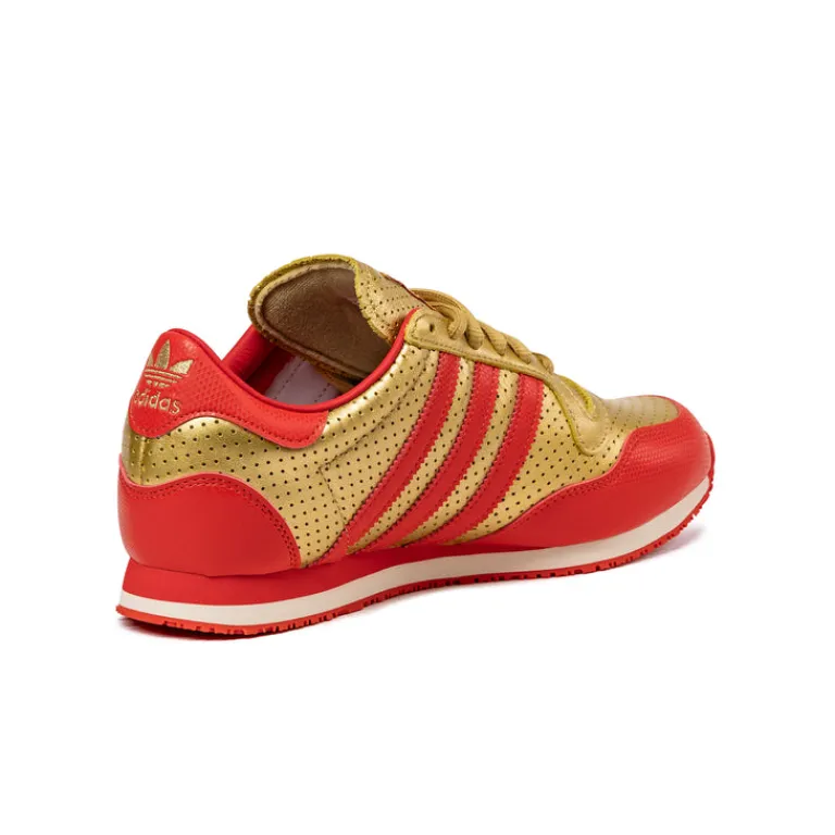 Adidas Sneakers En Cuir|Baskets Décontractées Terrace*Galaxy OG Gold Metallic / Red / Off White