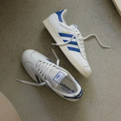 Adidas Sneakers En Cuir|Baskets Décontractées Terrace*Gazelle Core White / Royal Blue / Cream White