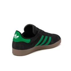 Adidas Sneakers En Cuir|Baskets Décontractées Terrace*Gazelle Core Black / Court Green / Cloud White