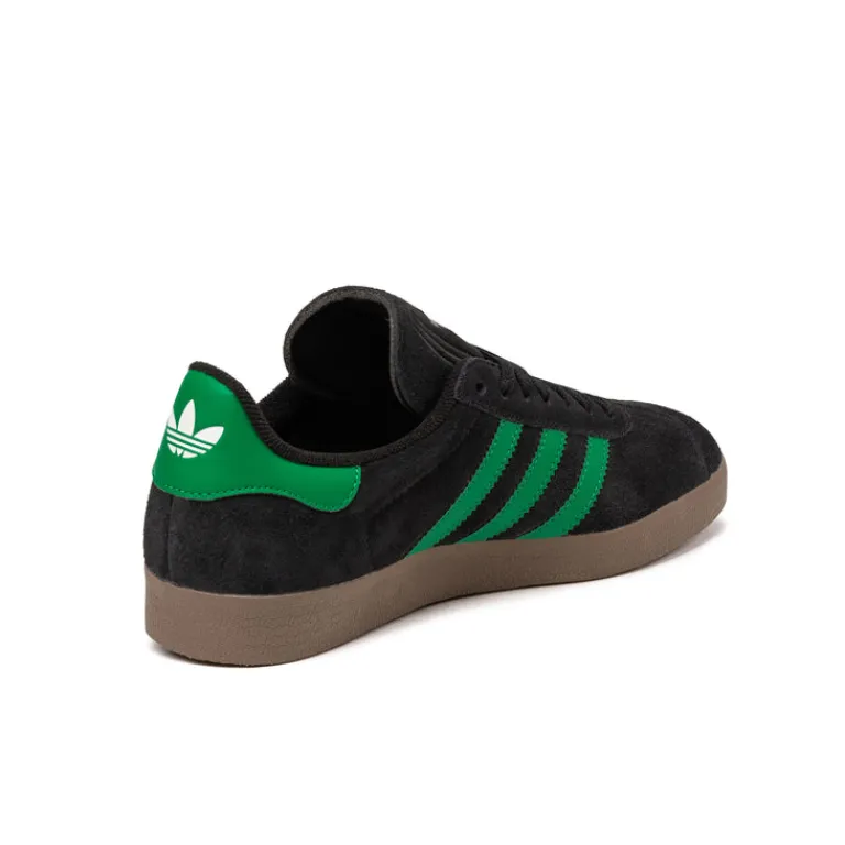 Adidas Sneakers En Cuir|Baskets Décontractées Terrace*Gazelle Core Black / Court Green / Cloud White