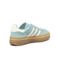 Adidas Sneakers À Plateforme|Sneakers En Cuir*Gazelle Bold W Clear Sky / Cream White / Gold Metallic