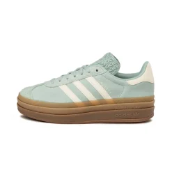 Adidas Sneakers À Plateforme|Sneakers En Cuir*Gazelle Bold W Ashen Green / Off White / Gum