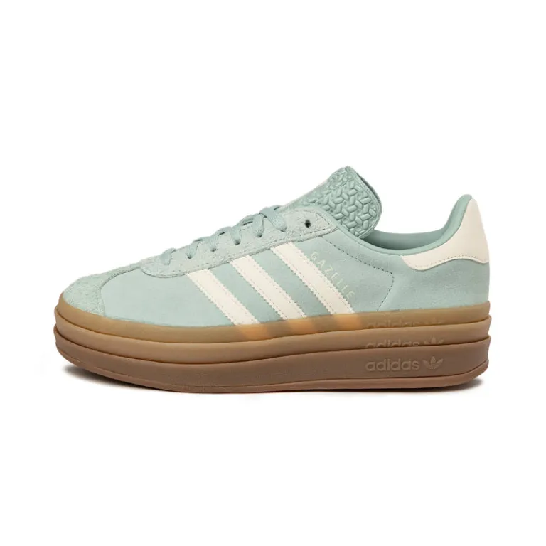 Adidas Sneakers À Plateforme|Sneakers En Cuir*Gazelle Bold W Ashen Green / Off White / Gum