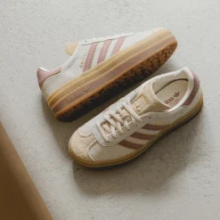 Adidas Sneakers À Plateforme|Sneakers En Cuir*Gazelle Bold W Cream White / Warm Clay / Sand Strata