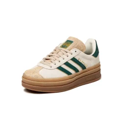 Adidas Sneakers À Plateforme|Sneakers En Cuir*Gazelle Bold W Cream White / Collegiate Green / Magic Beige