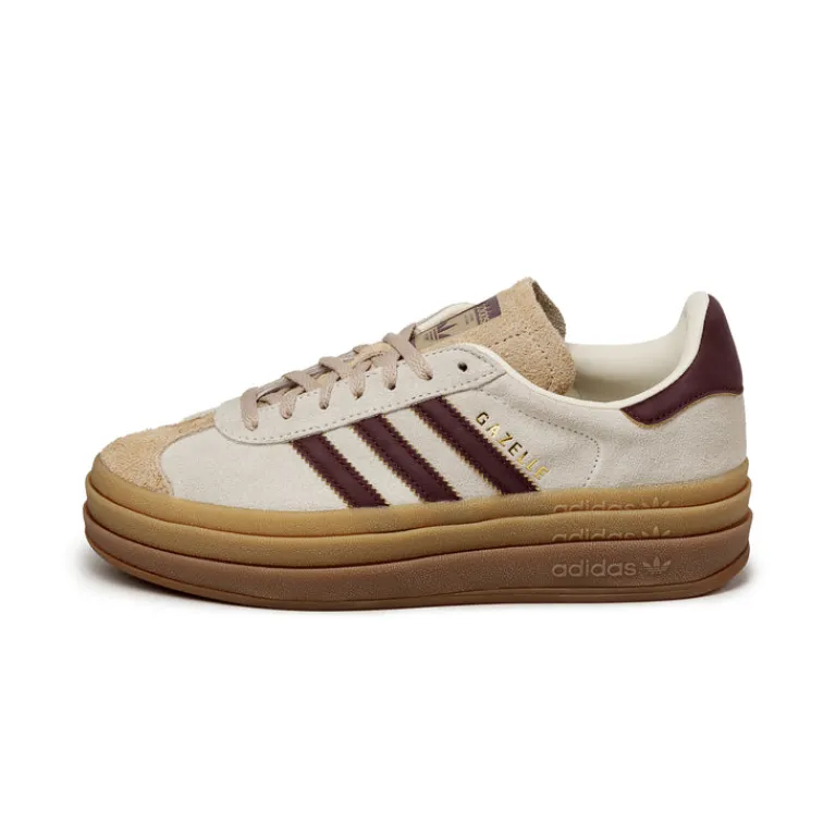 Adidas Sneakers À Plateforme|Sneakers En Cuir*Gazelle Bold W Cream White / Maroon / Magic Beige