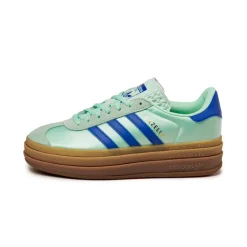 Adidas Sneakers À Plateforme|Sneakers En Cuir*Gazelle Bold W Clear Mint / Lucid Blue / Gold Metallic
