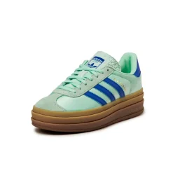 Adidas Sneakers À Plateforme|Sneakers En Cuir*Gazelle Bold W Clear Mint / Lucid Blue / Gold Metallic