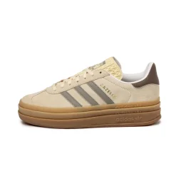 Adidas Sneakers À Plateforme|Sneakers En Cuir*Gazelle Bold W Warm Vanilla / Silver Pebble / Earth Strata