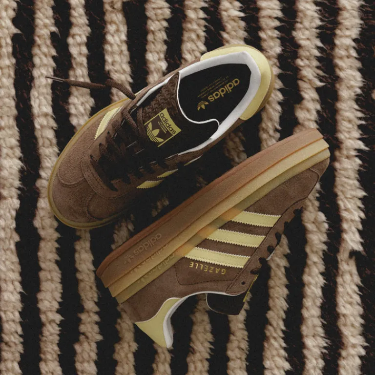 Adidas Sneakers À Plateforme|Sneakers En Cuir*Gazelle Bold W Earth Strata / Powder Yellow / Cloud White