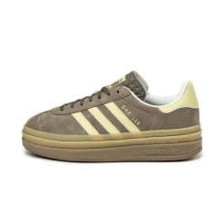 Adidas Sneakers À Plateforme|Sneakers En Cuir*Gazelle Bold W Earth Strata / Powder Yellow / Cloud White