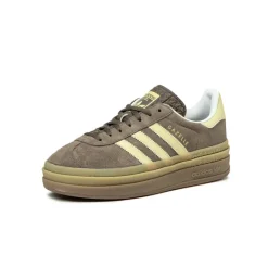 Adidas Sneakers À Plateforme|Sneakers En Cuir*Gazelle Bold W Earth Strata / Powder Yellow / Cloud White