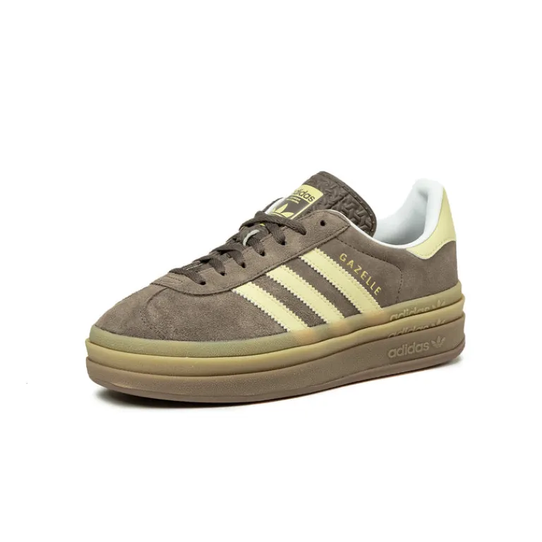 Adidas Sneakers À Plateforme|Sneakers En Cuir*Gazelle Bold W Earth Strata / Powder Yellow / Cloud White