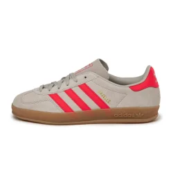 Adidas Sneakers En Cuir|Baskets Décontractées Terrace*Gazelle Indoor Wonder Aluminum / Lucid Red / Footwear White
