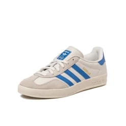 Adidas Sneakers En Cuir|Baskets Décontractées Terrace*Gazelle Indoor Crystal White / Blue / Grey One