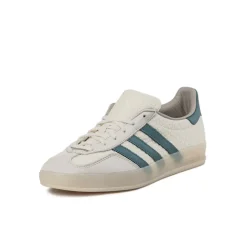 Adidas Sneakers En Cuir|Baskets Décontractées Terrace*Gazelle Indoor Cream White / Preloved Teal / Wonder White