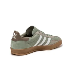 Adidas Sneakers En Cuir|Baskets Décontractées Terrace*Gazelle Indoor Silver Pebble / Silver Green / Footwear White