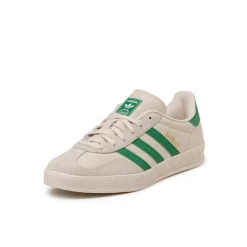 Adidas Sneakers En Cuir|Baskets Décontractées Terrace*Gazelle Indoor Core White/ Green / Wonder White