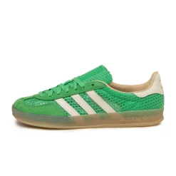 Adidas Sneakers En Cuir|Baskets Décontractées Terrace*Gazelle Indoor Energy Green / Off White / Magic Beige
