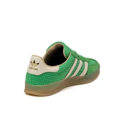 Adidas Sneakers En Cuir|Baskets Décontractées Terrace*Gazelle Indoor Energy Green / Off White / Magic Beige
