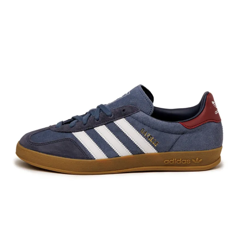 Adidas Sneakers En Cuir|Baskets Décontractées Terrace*Gazelle Indoor Prloin / Footwear White / Shadow Navy