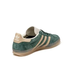 Adidas Sneakers En Cuir|Baskets Décontractées Terrace*Gazelle Indoor Shadow Green / Warm Sandstone / Wonder White