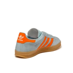 Adidas Sneakers En Cuir|Baskets Décontractées Terrace*Gazelle Indoor Wonder Blue / Orange / Footwear White