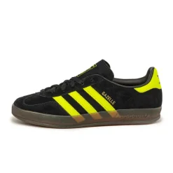 Adidas Sneakers En Cuir|Baskets Décontractées Terrace*Gazelle Indoor Core Black / Solar Yellow / Cloud White