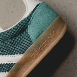 Adidas Sneakers En Cuir|Baskets Décontractées Terrace*Gazelle Indoor Pro Preloved Teal / Off White / Warm Sand