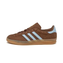 Adidas Sneakers En Cuir|Baskets Décontractées Terrace*Gazelle Indoor W Preloved Brown / Clear Sky / Gum 3