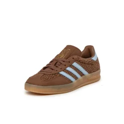 Adidas Sneakers En Cuir|Baskets Décontractées Terrace*Gazelle Indoor W Preloved Brown / Clear Sky / Gum 3