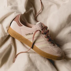 Adidas Sneakers En Cuir|Baskets Décontractées Terrace*Gazelle Indoor W Wonder Quartz / Warm Clay / Gum 3
