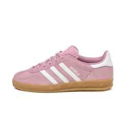 Adidas Sneakers En Cuir|Baskets Décontractées Terrace*Gazelle Indoor W Bliss Lilac / Footwear White / Gum 3