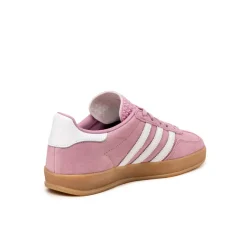 Adidas Sneakers En Cuir|Baskets Décontractées Terrace*Gazelle Indoor W Bliss Lilac / Footwear White / Gum 3