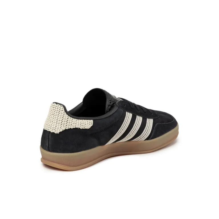 Adidas Sneakers En Cuir|Baskets Décontractées Terrace*Gazelle Indoor W Core Black / Wonder White / Gum 3